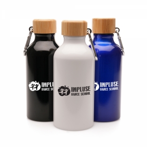 An image of Logo Berkeley Recycled Aluminium Drinking Bottle 400ml
