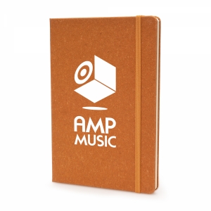 An image of A5 Hardcover Leather Notebook - Sample