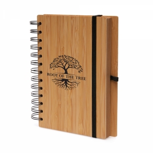 An image of B6 Spiral Bamboo Notebook