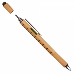 An image of Systemo Bamboo 6-in-1 Ball Pen