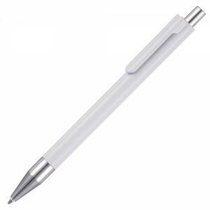 An image of Marketing Cayman Solid White Ball Pen