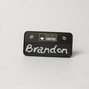 An image of Always Recycled Chalkboard Name Badge Rectangular Low Window - Sample