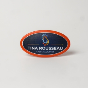 An image of Always Recycled Select Name Badge - Oval