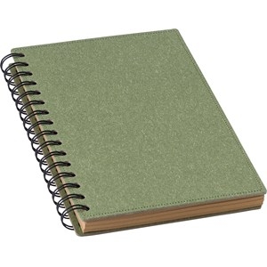 An image of Recycled hard cover notebook