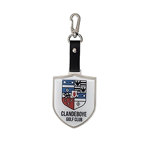 An image of Branded Elite Shield Metal Bag Tag - Sample