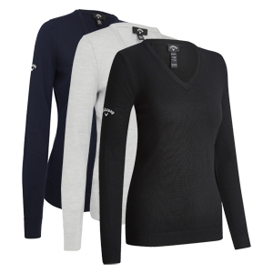 An image of Promotional Callaway Ladies V-Neck Merino Sweater - Sample