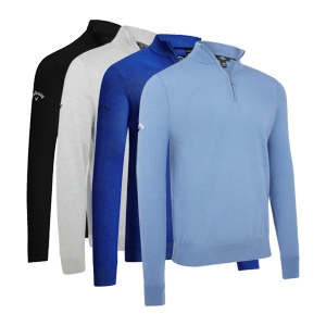 An image of Callaway 1/4 Zipped Merino Sweater - Sample