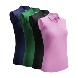 An image of Logo Callaway Ladies Sleeveless Polo Shirt - Sample