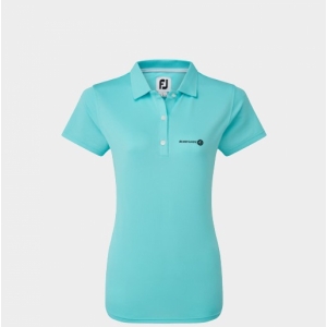 An image of Logo Footjoy Womens Stretch Pique Golf Polo - Sample