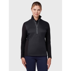 An image of Callaway Golf Women's Insulated Mixed Media Quarter-zip Pullover