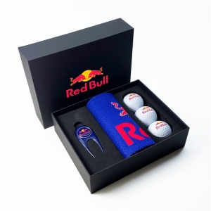 An image of Branded Contemporary 3 Ball Golf Presentation Box - Sample