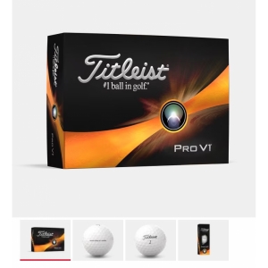 An image of Logo Titleist Pro V1 Printed Golf Balls - Sample
