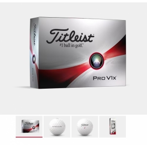 An image of Promotional Titleist Pro V1x Printed Golf Balls - Sample