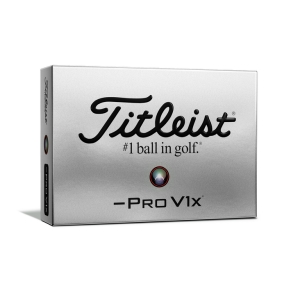An image of Promotional Titleist Pro V1x Left Dash Printed Golf Balls - Sample
