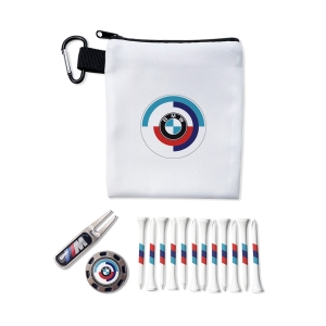 An image of Logo Metal Pokerchip Polyester Zipped Golf Bag Set - Sample