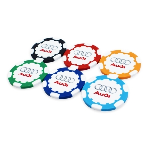 An image of Logo Golf Pokerchip Digital Print To Both Sides 40mm  - Sample