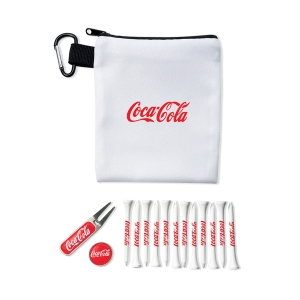 An image of Marketing Zipped Golf Bag Set Antique Nickel Marker - Sample
