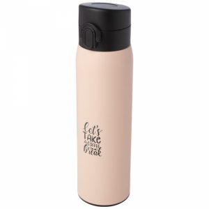 An image of Branded Sika 450 Ml Recycled Stainless Steel Insulated Flask