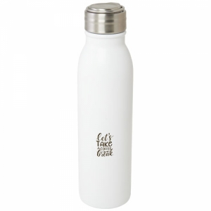 An image of Marketing Harper 700 Ml Recycled Stainless Steel Water Bottle With Metal Loop