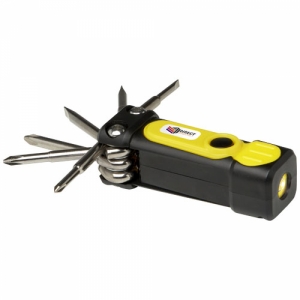 An image of Logo Octo 8-in-1 RCS Recycled Plastic Screwdriver Set With Torch