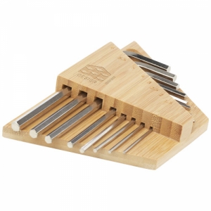 An image of Printed Allen Bamboo Hex Key Tool Set