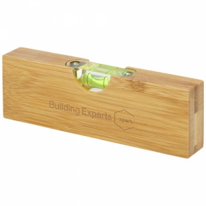 An image of Printed Flush Bamboo Spirit Level With Bottle Opener