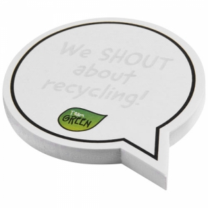 An image of Sticky-Mate Speech Bubble-shaped Recycled Sticky Notes