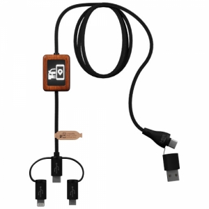 An image of Printed SCX.design C46 5-in-1 CarPlay Cable - Sample