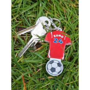 An image of Promotional Shirt Shaped Trolley Stick Keyring - Sample