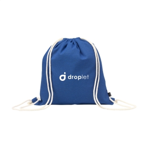 An image of PromoColour Recycled Cotton Drawstring Bag 150gm