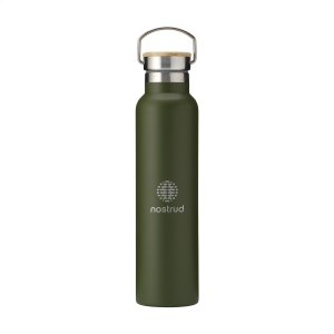 An image of Printed Nordvik Recycled Steel Vacuum Bottle 750ml