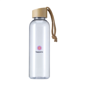An image of Logo Shima Recycled Water Bottle Bamboo Lid 680ml