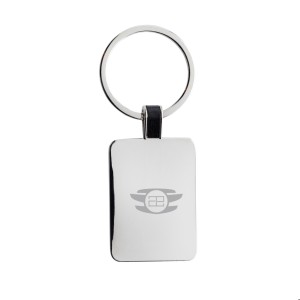 An image of RCS Recycled Zinc Alloy Rectangle Keyring