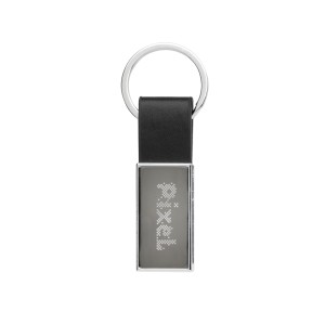 An image of Luxury PU Keychain RCS Recycled Zinc Alloy