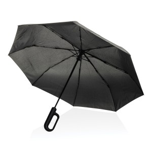 An image of Yara 21 inch AWARE RPET Solid Colour Umbrella With Carabiner