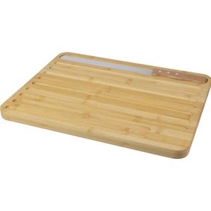 An image of Bamboo Bread Cutting Board And Knife