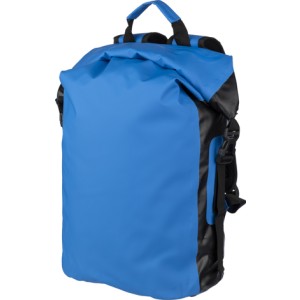 An image of Printed Tarpaulin Roll-top Backpack