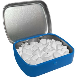 An image of Flat Hinged Tin With Sugar Free Mints 25g