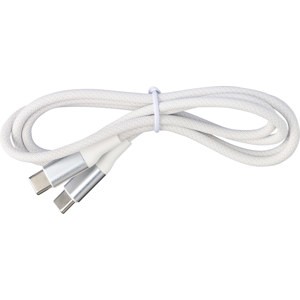 An image of Nylon Charging Cable Type-C to Type-C White