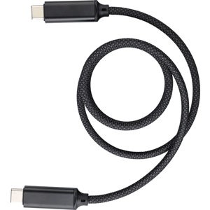 An image of Nylon Charging Cable Type-C to Type-C Black
