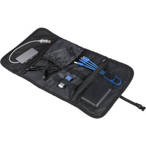 An image of Advertising Roll-up bag for chargers and cables.
