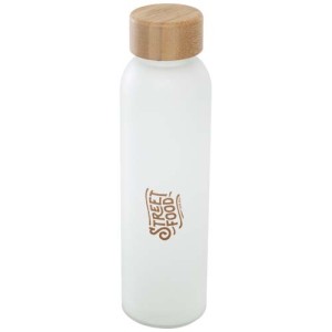 An image of Lume 500 Ml Soda Lime Glass Bottle With Bamboo Lid
