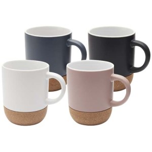 An image of Billie 300 Ml Ceramic Mug With Cork Details And Matt Finish