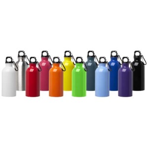 An image of Oregon 400 Ml Recycled Steel Water Bottle With Carabiner