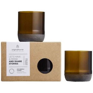 An image of Originalhome Upcycled 160 Ml Drinking Glass Set