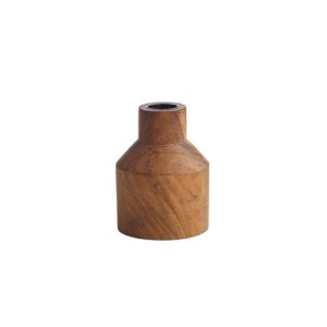 An image of Originalhome Recycled Wood Dinner Candle Holder - M