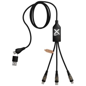 An image of Logo SCX.design C50 5-in-1 Fast Charging 100W/5A Cable With Digital Display