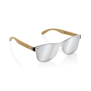 An image of Prism RCS Recycled Plastic Sunglasses With Bamboo Frame