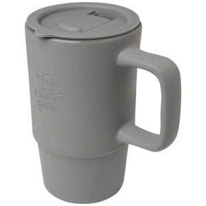 An image of Carter 450 Ml Ceramic Mug With Plastic Lid