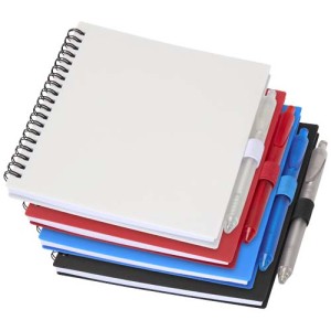 An image of Niove Recycled Plastic Soft Notebook And Ballpoint Pen Set